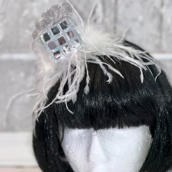 Christmas Headband, Mirror Present Headband, party Fascinator/Hat, birthday gift - Picture 15 of 16